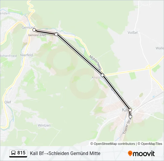 815 Bus Line Map