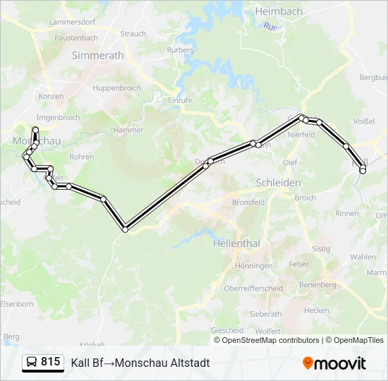 815 Bus Line Map