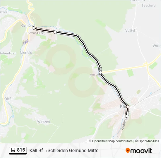 815 Bus Line Map