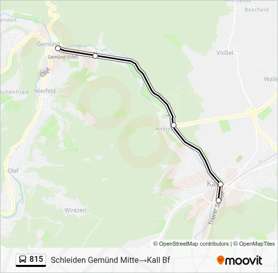 815 Bus Line Map