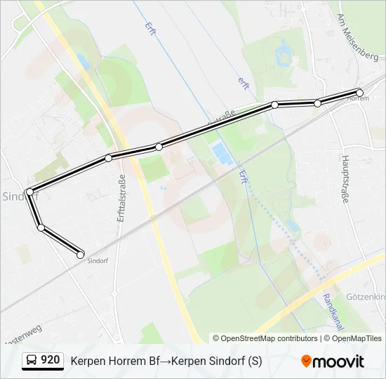 920 Bus Line Map