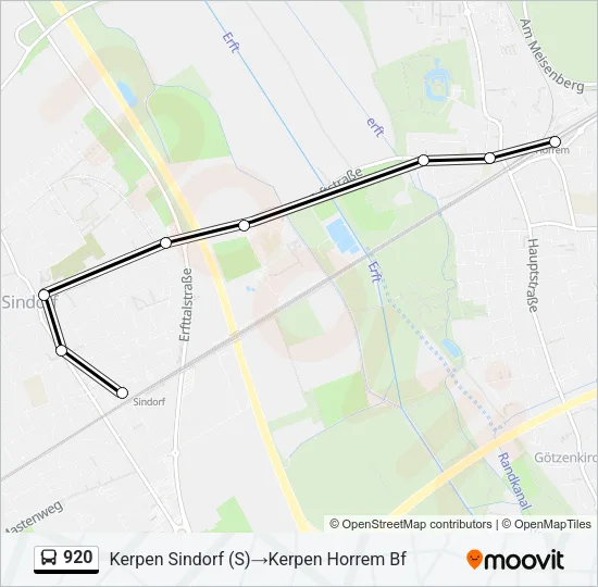 920 Bus Line Map