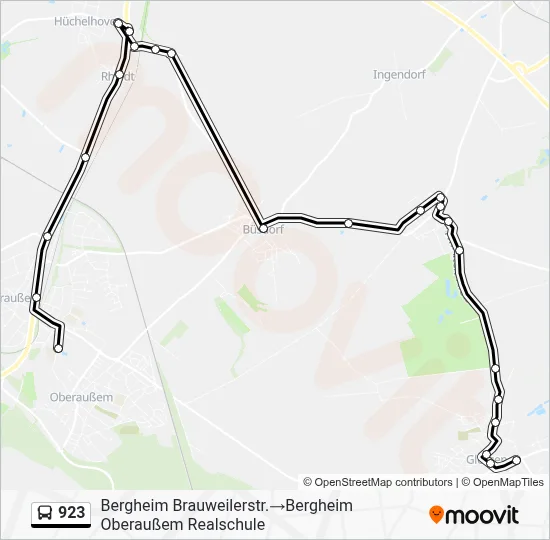 923 Bus Line Map