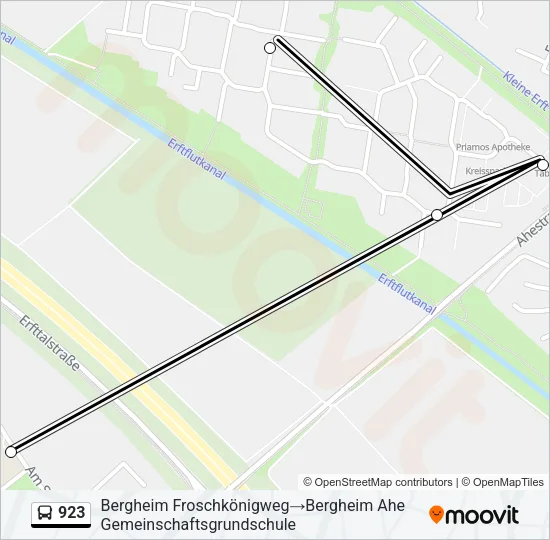 923 Bus Line Map