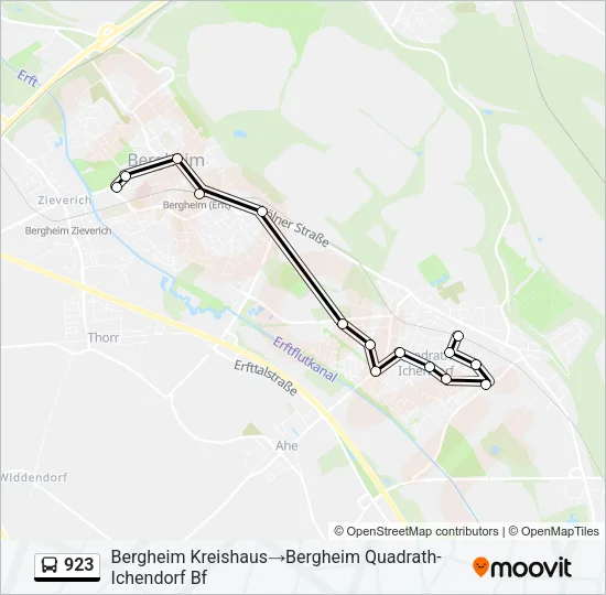 923 Bus Line Map