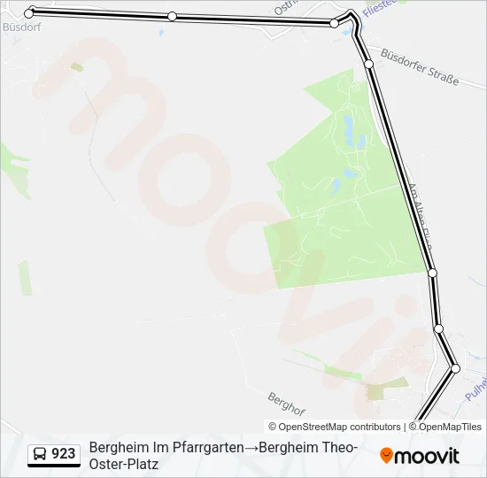 923 Bus Line Map