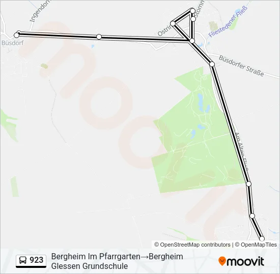 923 Bus Line Map