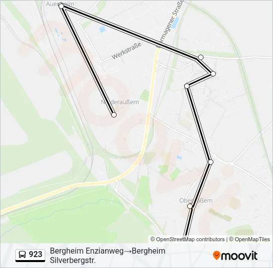 923 Bus Line Map