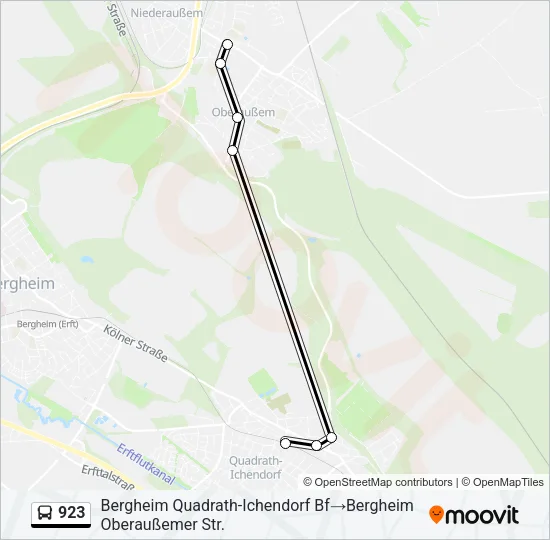 923 Bus Line Map