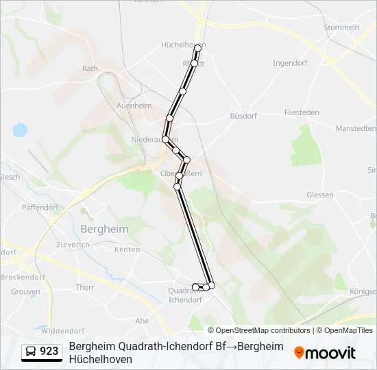 923 Bus Line Map