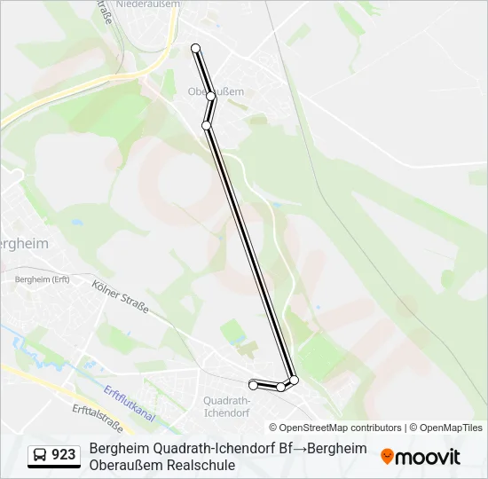 923 Bus Line Map