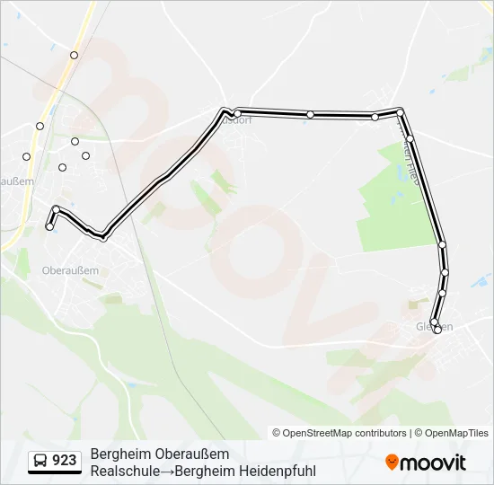 923 Bus Line Map