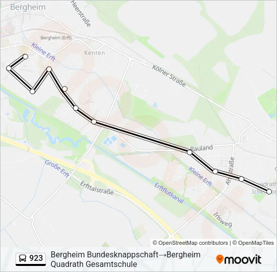 923 Bus Line Map