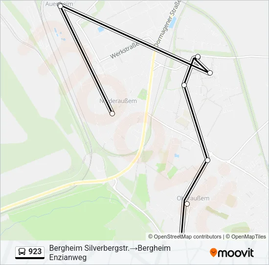 923 Bus Line Map
