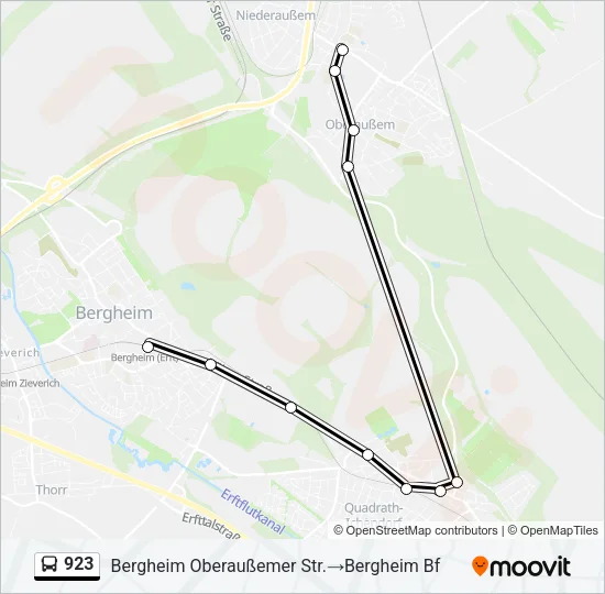 923 Bus Line Map
