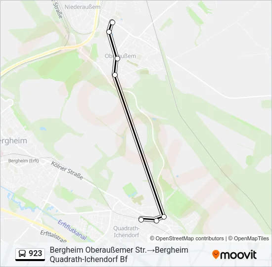 923 Bus Line Map