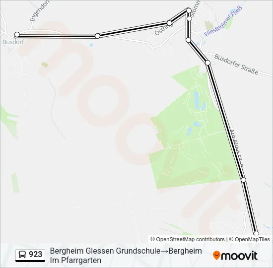 923 Bus Line Map