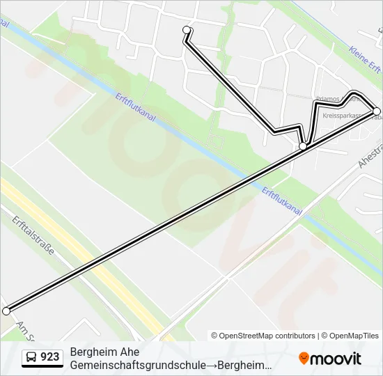923 Bus Line Map