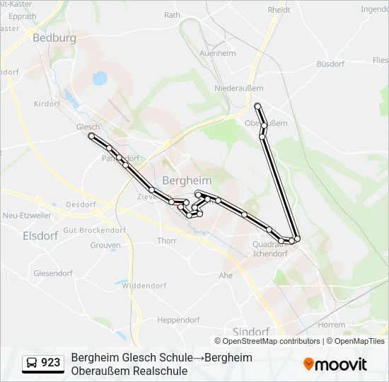 923 Bus Line Map