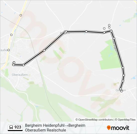 923 Bus Line Map