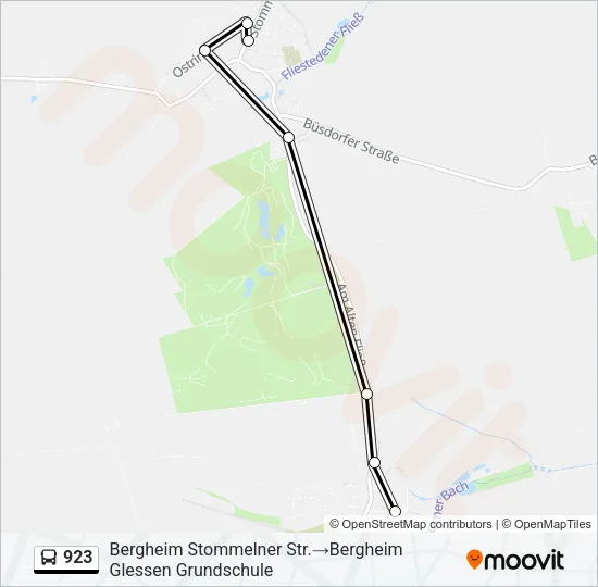 923 Bus Line Map
