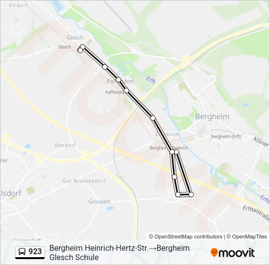 923 Bus Line Map