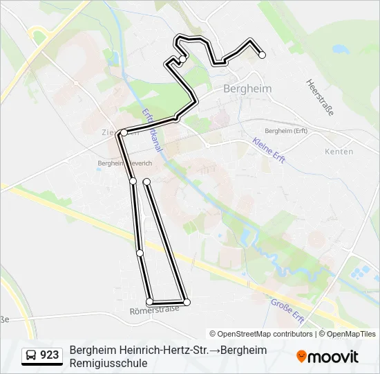 923 Bus Line Map