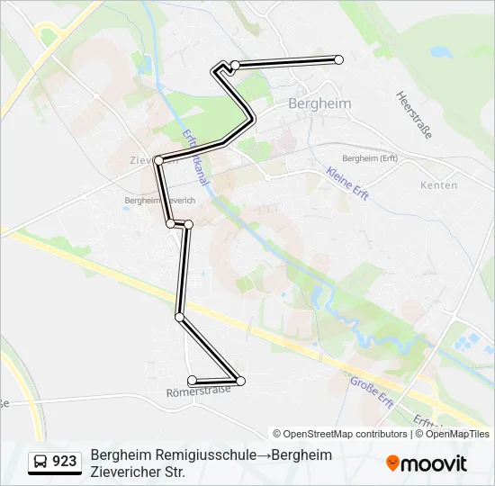 923 Bus Line Map