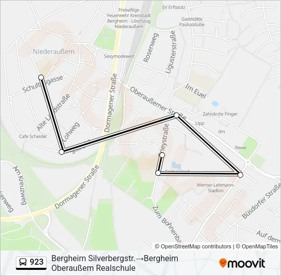 923 Bus Line Map