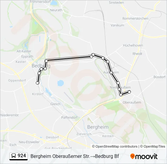924 Bus Line Map