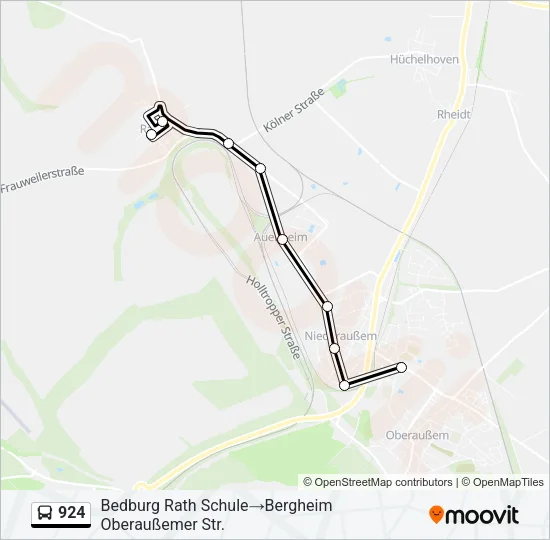 924 Bus Line Map