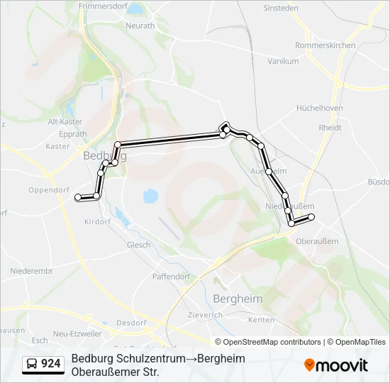 924 Bus Line Map