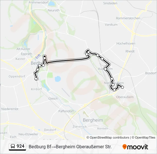 924 Bus Line Map