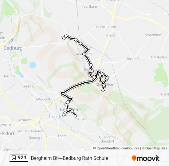 924 Bus Line Map