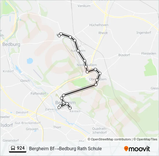 924 Bus Line Map
