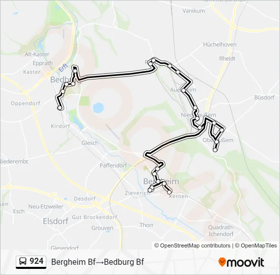 924 Bus Line Map