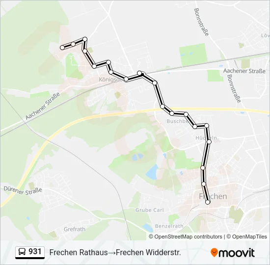 931 Bus Line Map