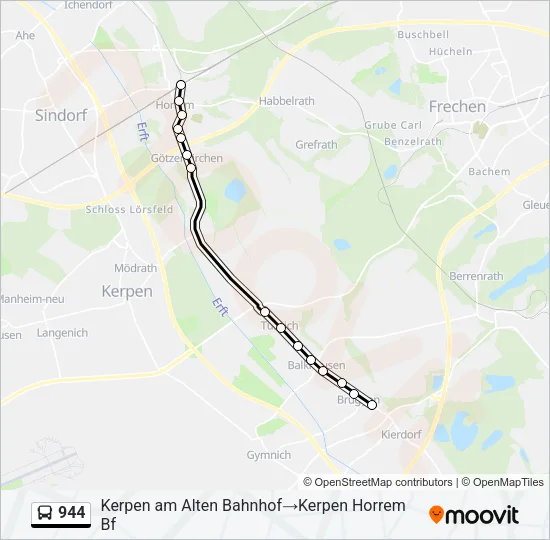 944 Bus Line Map