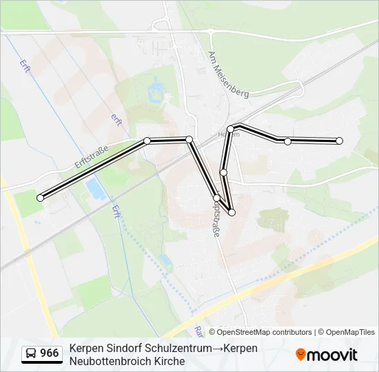 966 Bus Line Map