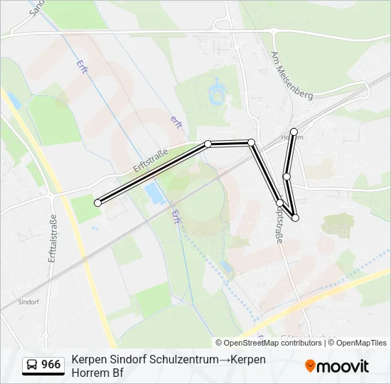 966 Bus Line Map
