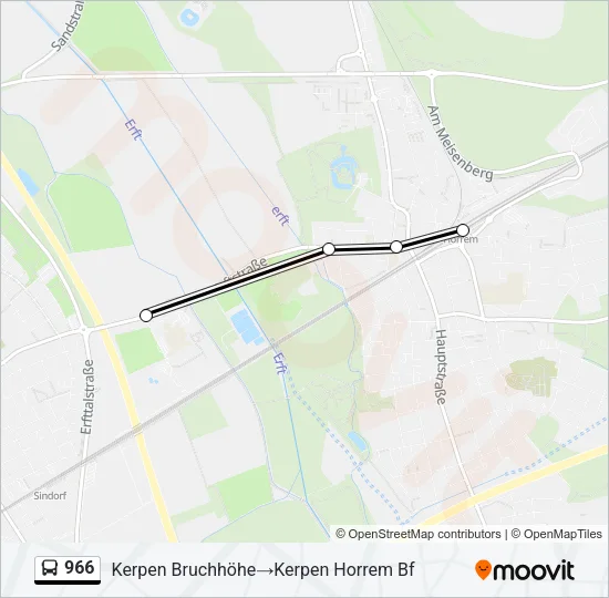 966 Bus Line Map
