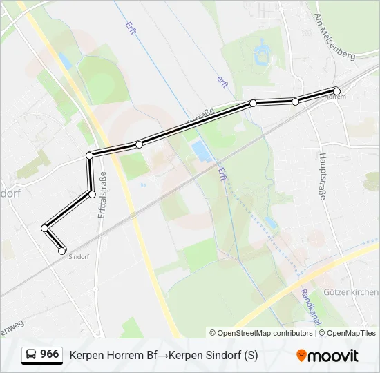 966 Bus Line Map