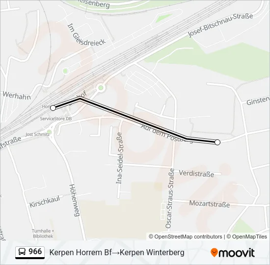 966 Bus Line Map