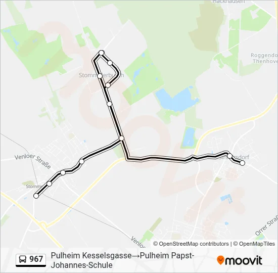 967 Bus Line Map