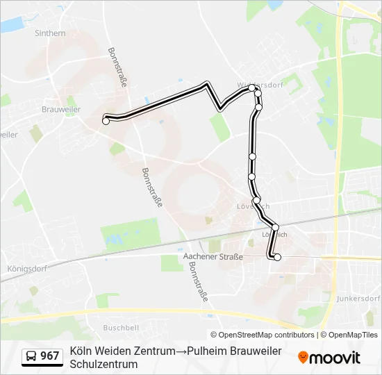 967 Bus Line Map