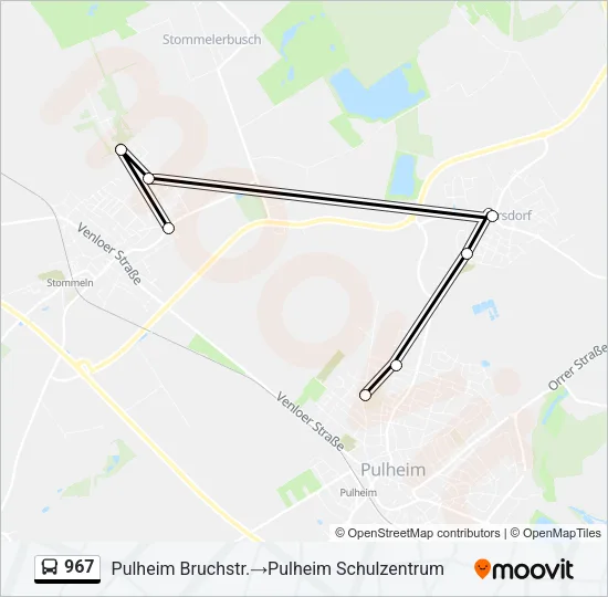 967 Bus Line Map