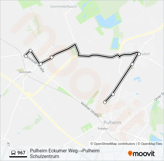 967 Bus Line Map