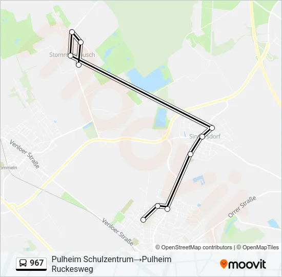 967 Bus Line Map