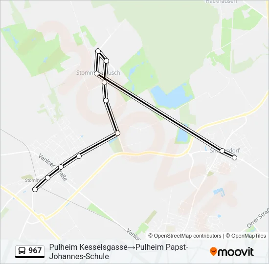 967 Bus Line Map