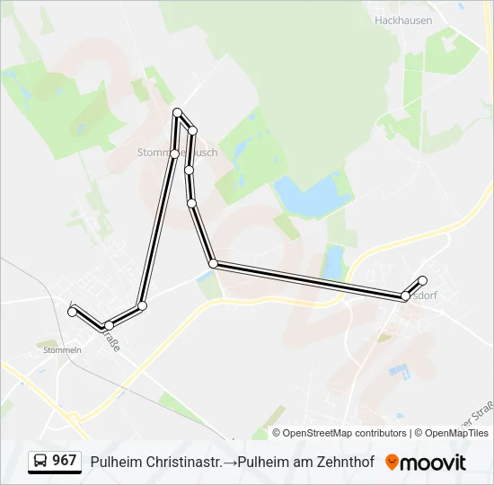 967 Bus Line Map